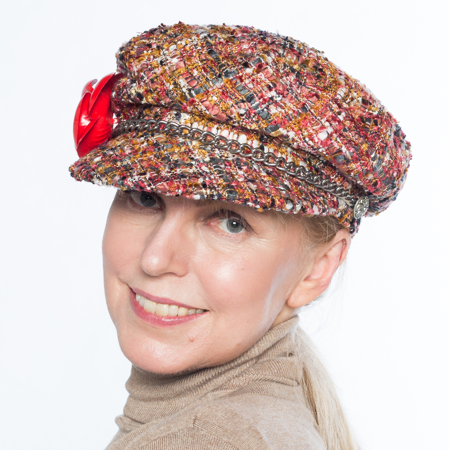 Hüte von Hand Sailor Cap Bouclé Hüte von Hand Sailor Cap Bouclé