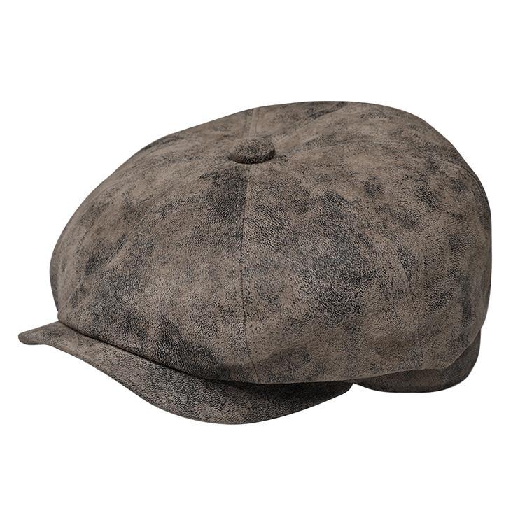 8-Panel Leder 55 S Taupe