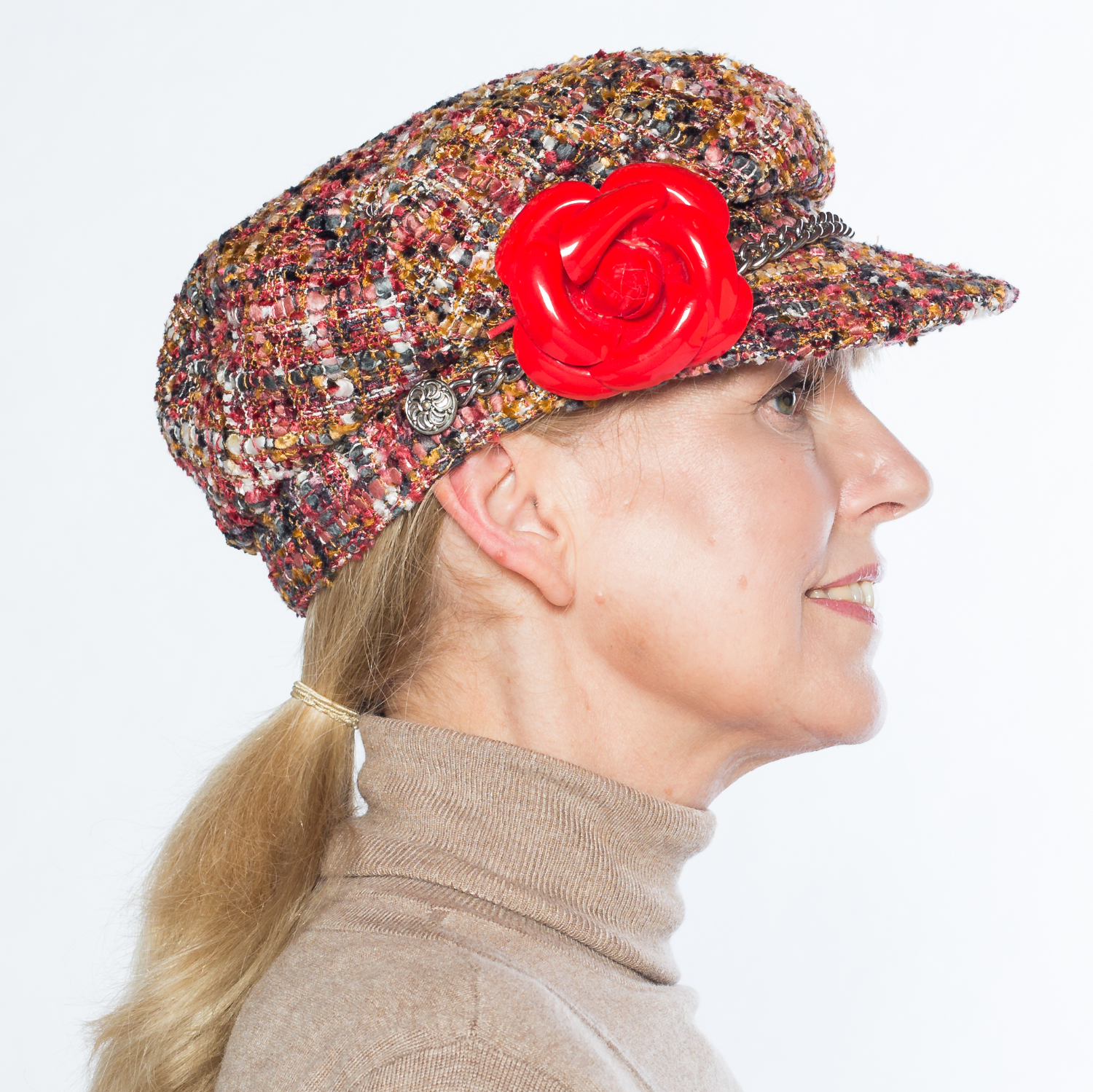 Hüte von Hand Sailor Cap Bouclé Hüte von Hand Sailor Cap Bouclé